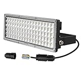 SUFUYA 100W LED Strahler Außen, Superhell Flutlicht 14000LM, 6500K Kaltweiß, IP67 Wasserdicht LED Scheinwerfer 230V, Fluter für Garten, Garage, Auffahrt, Hinterhof, Türen und Flur, Schwarz