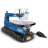 Scheppach Dekupiersäge DECO SWITCH | 18 mm Hubhöhe | Variable Hubzahl 550 – 1500 min-1 | Schnitthöhe/-tiefe: 50/405 mm | 70W Leistung | inkl. Fußschalter