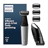 Philips Norelco BG5025/40 Bodygroom Serie 5000 Duschfester Körperschneider für Herren mit Rückenbefestigung, BG5025/40