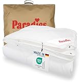 PARADIES 4 Jahreszeiten Bettdecke 135x200 cm - Prima Varietta Bio, Öko-Tex 100 Klasse 1, medizinisch getestet, Knöpfbare 4-Jahreszeitendecke 135 x 200