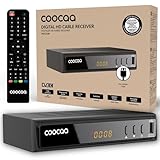 COOCAA HDC2530 Digitaler HD Kabelempfänger, Receiver für Full HD-Fernsehen, inklusive HDMI Kabel | mit Display | Scart | AUX