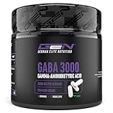 GABA 3000 - 320 Kapseln a 750 mg - Gamma Aminobuttersäure -Hochdosiert mit 3000 mg pro Tagesportion - Aminosäure - Premium Qualität - German Elite Nutrition