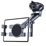 Coolpow Tablet Halterung Auto,【Verbesserter Saugnapf】 Tablethalterungen Auto für Armaturenbrett & Windschutzscheibe, 360°Drehbar Autohalterung für iPad/Samsung Tab/Switch/4,7-12,9 Zoll GeräTe