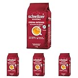 Schwiizer Schüümli Intenso, Kapsel, Bohnenkaffee 1kg - Intensität 4/5 - UTZ-zertifiziert (Packung mit 4)