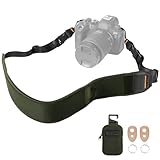 K&F CONCEPT Kameragurt, Professioneller Breit Kamera Gurt, Verstellbarer Kamera Schultergurt 109-133 CM für SLR DSLR Spiegelreflexkameras, Camera Strap mit Abnehmbare Reißverschlusstasche