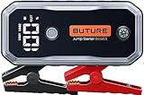 BuTure Auto Starthilfe Powerbank, 5000A Spitzenstrom 26800mAh Starthilfe Powerbank für All Benzin und 10.0L Dieselmotor, Starthilfe mit LED, DC Ausgang und Dual USB