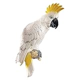 Design Toscano Citron Cockatoo Bird Tropical Decor Wall Sculpture, 35.5 cm, Polyresin, Full Colour