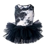 Generisch Tüllrock Kinder Kinder Kostüm Mädchen Tutu Kleid Für Leistung Persönlichkeit Ärmelloses Kleid Für Mädchen Grau 5-6 Jahre