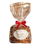 Original Nürnberger Elisen-Lebkuchen - 37% Nussanteil - handgefertigt - im Klarsichtbeutel mit roter Schleife, Inhalt: Lebkuchen Natur 5 Stück, 400 g