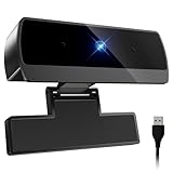 Diccik Webcam, Full HD 1080P Webcam mit Mikrofon, Facecam USB Web Cam, Rauschunterdrückung, Automatische Lichtkorrektur, Plug&Play für Live Streaming, Videoanrufe, Spiel, PC/Mac/Notebook/MacBook