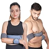 Wonder Care-Left Right Shoulder Immobilizer Arm Sling Elastic Brace for Clavicle Collar Bone Dislocation Subluxation Shoulder Support Compression Brace After Rotator Cuff Surgery - Grey..