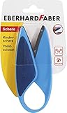 Eberhard Faber 579951 - Kinderschere für Links- und Rechtshänder, Mini Kids, Schere blau