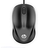 HP Maus 1000 (kabelgebunden, 1.200 DPI, USB-Anschluss, Rechtshänder, Linkshänder) schwarz