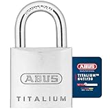 ABUS Vorhängeschloss Titalium 64TI/30 - Kellerschloss mit Schlosskörper aus Spezial-Aluminium - gehärteter Stahlbügel - ABUS-Sicherheitslevel 4