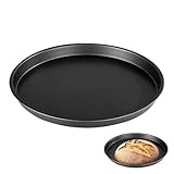 Backstahl für Sauerteigbrot – 30,5 cm Metall-Backstähle für den Ofen, antihaftbeschichtete Oberfläche, Brotstein zum Backen und Grillen von Brot, langlebig, rostfreie Sauerteigpfanne für den