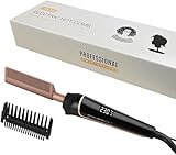 80°C-230°C Hot Comb for Afro hair/Lace wigs/Bart, janelove Keramik Glättkamm mit HD LCD Anzeige, Schnelles Aufheizen Haarglätter Bürste/Bartglätter Kamm für Männer