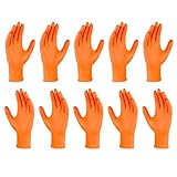 Nitrile Handschuhe - Nitrilbeschichtete Handschuhe Mit Punktgriff - 10x Reißfest Schwere Arbeit Texturiert Sicherheitsschutz Für Mechaniker Kfz Industrie Haushalt