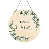 Manufaktur Liebevoll Türschild Personalisiert Namensschild Name Familienschild Hochzeit Geschenk Umzug Einzug Familie Haustür Schild