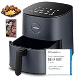 COSORI Heißluftfritteuse XXL 4,7 L, Energieeinsparung 9-in-1 Airfryer, Max 230℃, kompakte Heissluftfriteuse mit Rezeptbuch auf Deutsch, Ohne ÖL mit Digitalem Display, Leise, 4 Portionen, 1500W