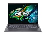 Acer Aspire 5 Spin (A5SP14-51MTN-75QM) Convertible Notebook | 14' WUXGA Touch-Display | Intel Core i7-1355U | 16 GB RAM | 512 GB SSD | Intel Iris Xe Grafik | Windows 11 | QWERTZ Tastatur | grau