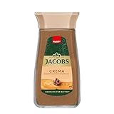 Jacobs Crema löslicher Bohnenkaffee, Instant Kaffee, 200 g im Glas, für 112 Getränke