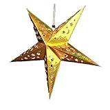 MAGICLULU mährische Sternlaterne papierlaterne Stern Feiertagssternlaterne Christbaumschmuck D Pentagram Lampenschirm Ornament Stern aus Papier Sternverzierungen Papier Falten Zubehör