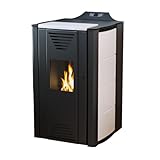 ThermoFlux wasserführender Pelletofen INTERIO 20 | 18 kW weiß