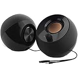 Creative Pebble - 2.0 USB-betriebene Desktop-Lautsprecher (Schwarz)