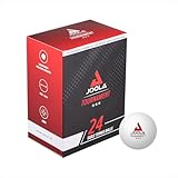 JOOLA Tischtennisbälle Tournament Selektierte 40+mm Durchmesser, 3-Stern Premium Tischtennis Bälle Indoor und Outdoor Kompatibel, Weiß, 24 Stück