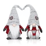 EKARSEN Handgemachte Paar Wichtel GNOME Zwerg Puppen Hausdeko Kinder Spielzeug Valentinstag Weihnachten Ostern