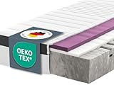 Ravensberger Matratzen Struktura-MED Gel Komfortschaummatratze – 7-Zonen – 140 x 200 cm – Härtegrad H4 – mit Gel-Auflage – waschbarer Tencel-Bezug – Oeko-TEX® Zertifiziert – produziert in Deutschland