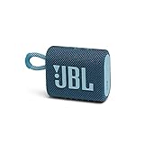 JBL Go 3: Portable Speaker with Bluetooth, Builtin Battery, Waterproof and Dustproof Feature Blue JBLGO3BLUAM