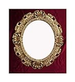 Lnxp WANDSPIEGEL BAROCKSTIL NEU Spiegel Oval in Gold REPRO 45x38 ANTIK BAROCK Rokoko Vintage REPLIKATE NOSTALGISCH Renaissance 46SP