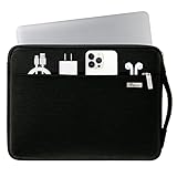 Voova Laptophülle 15 15.6 16 Zoll Laptoptasche, 360°Schutz Laptop Hülle 15,6 Laptop Sleeve Laptop Tasche Laptophüllen für MacBook Pro 16,Acer ConceptD 16,Lenovo, Inspiron, Ideapad 15.6, Schwarz