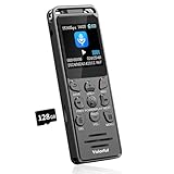 144GB Diktiergerät Digital 70 Std Aufnahmegerät, Volorful 1,44' Farbbildschirm Voice Audio Recorder, MP3 Player, USB-C Diktiergeräte mit Spracherkennung/Wiedergabe für Meeting Interview Vortrag
