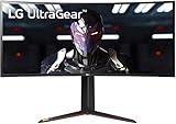 LG 34GN850-B.AED 86,7 cm (34 Zoll) Curved Ultragear IPS Gaming Monitor (144 Hz, 1ms GtG, G-Sync, Free-Sync, HDR, HDMI, Display Port, USB, Kopfhörerausgang), schwarz