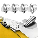 4 Stück Nähmaschinen Zubehör Rolled Saum Nähfuß, Nähzubehör Mit 4-Größen (3mm-6mm) Edelstahl Nähen Rolled Saum Presser Fuß Für Zuhause Geeignet Für Eine Breite Palette Von Nähmaschinen