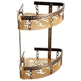 DIYEAH Eckregal Dusche aus Aluminium Antikes Badregal für Toilette und Duschcorner Rostfrei Wandmontiertes Badlager für Zahnbürsten Shampoo Vielseitig und Platzsparend