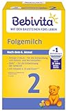 Bebivita Milchnahrung 2 Folgemilch, 4er Pack (4 x 500g)