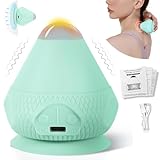 Binnan Elektrisch Triggerpunkt Drücker,Fitness Massage Ball Faszienball,Triggerpunkt,Elektrische Adsorption Fascia Ball Acupoint Entspannung Massagegerät für Linderung von Muskelverspannungen Grün