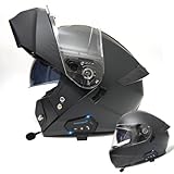 Modularer Bluetooth-Motorradhelm, DOT/ECE-zertifizierter FMVSS-218 Integralhelm, Klapphelm, Rennrad, BMX, MTB, Motocross, Offroad-Helm For Erwachsene, Männer Und Frauen ( Color : B , Size : XXL=63~64C