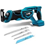 L1NXIXI Akku Säbelsäge für Makita 18V Akku, Akku Reciprosäge mit 2800 SPM variabler Geschwindigkeit, 22 mm Hublänge, Elektrische Universalsäge mit 4 Sägeblätter für Holz, Metall (ohne Akku)