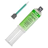 Top2Glue 2K Epoxidharz + Härter 25g - 2 Komponenten Epoxydkleber 5Min Klebeharz in Dosierspritze + 1 Mischdüse - Epoxy Kleber - Reparaturharz - Zweikomponentenkleber - Epoxidkleber (1 Stück)