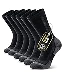 Ruixue Merino Wandersocken Herren & Damen, Outdoor Socken Trekkingsocken, Merinowolle Sportsocken Laufsocken Sneakersocken für Herren, Damen & Kinder[3 Paar]