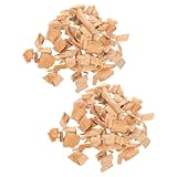 Generisch 2 Beutel BBQ Zypressen Räucherchips 400g 3–5cm Grillholzspäne zum Räuchern von Fleisch Würstchen und Cocktails Natürliches Grillzubehör für Outdoor Grillabende