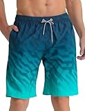 APTRO Herren Badehose Lang Badeshorts Schnelltrocknend...