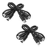 JOINPAYA 4 Stück Teiliges Midi kabel Din Stecker zu Stecker Kompatibel mit Keyboard Synthesizer Vielseitiges Audio Midi Kabel für Musikproduktion und Live Performance