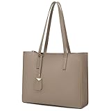 MORGLOVE Handtasche Damen Groß Shopper Tasche Mode Schule Arbeit Freizeit Henkeltasche mit Reißverschluss(A-Khaki)