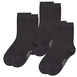 Camano Damen CA-Soft Socken 6er Pack, Größe:39-42, Farbe:Black (9999)