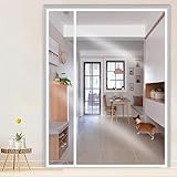 Thermovorhang Kälteschutz Haustür, Magnet Wärmeschutzvorhang für Türen Thermo Türvorhang Kälteschutz Privat für Balkontür, Kellertür, Wohnzimmer, ohne Bohren